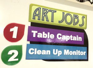 Art Jobs Printable Sign for the Art classroom